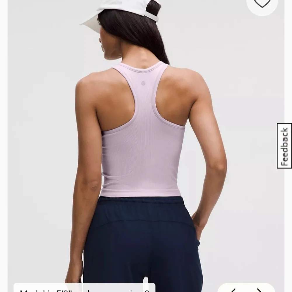Lululemon Lilac Ribbed Tank - Picture 2 of 5